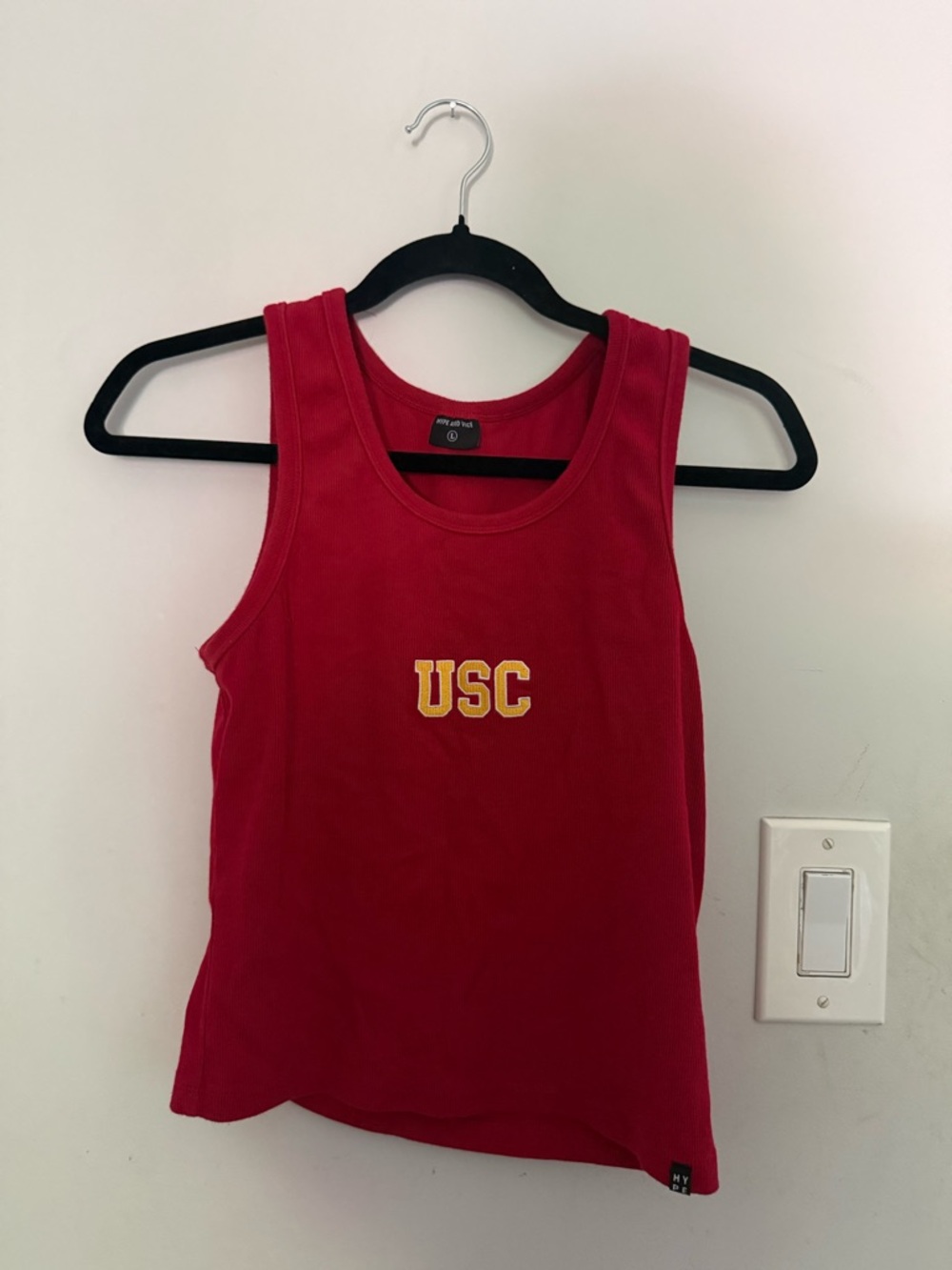 USC Red Tank Top with Gold Logo